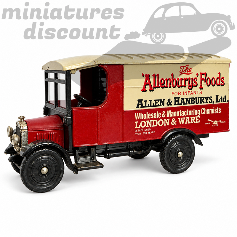 FOURGON THORNYCROFT VAN 1950/60 "ALLENBURYS' FOODS" (ROUGE) - CORGI - 1/50ème sans boite