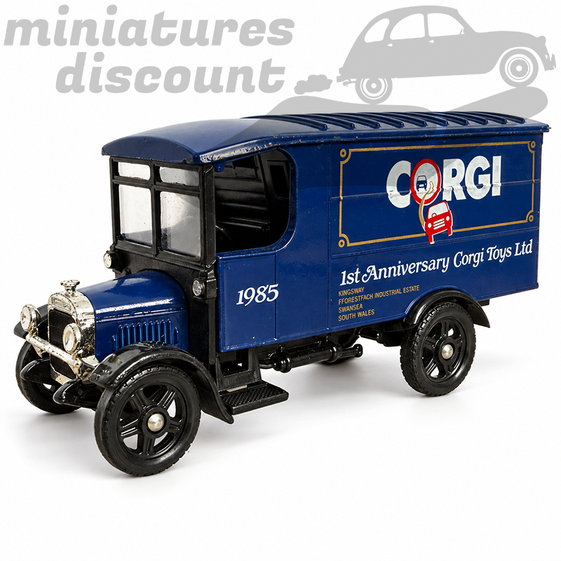 FOURGON THORNYCROFT VAN 1950/60 "" (BLEU) - CORGI - 1/50ème sans boite