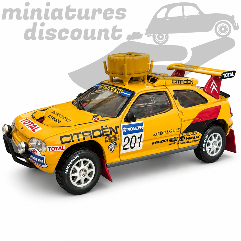 CITROEN ZX RALLYE RAID (JAUNE) - 1/43ème en boite