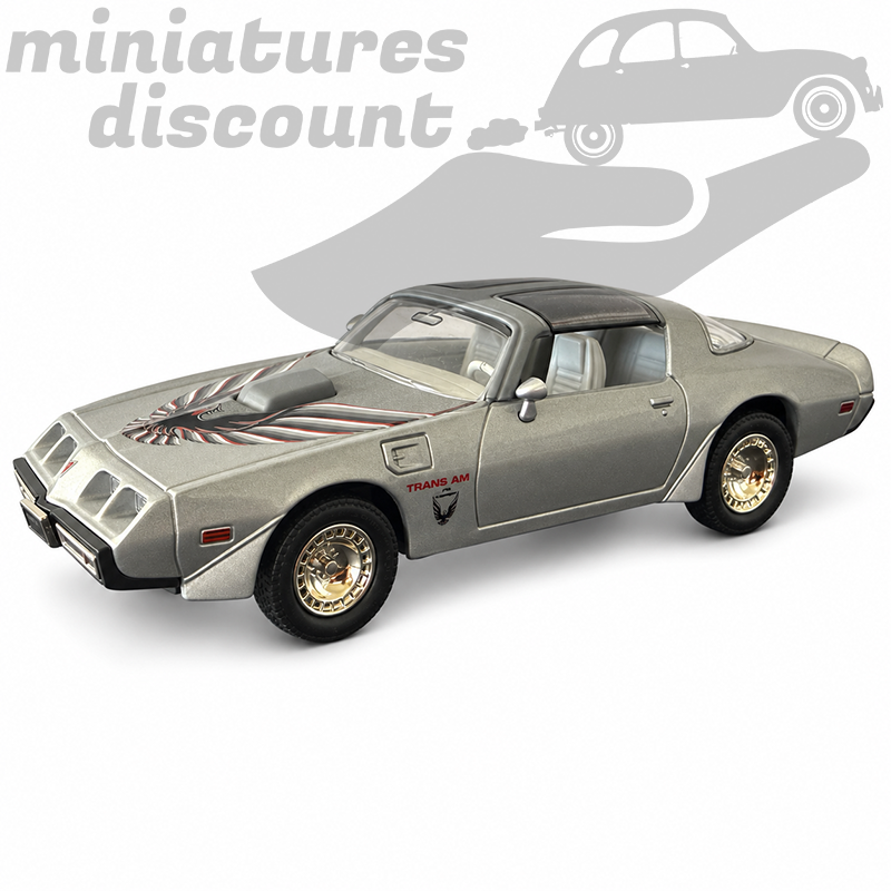PONTIAC CONVERTIBLE TRANS AM DE 1979 (GRIS) - 1/43ème sur socle