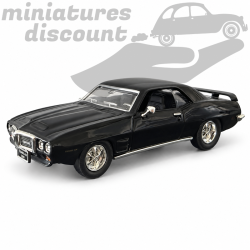 PONTIAC FIREBIRD TRANS AM DE 1969 (NOIR) - 1/43ème sur socle