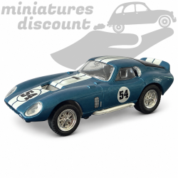 SHELBY COBRA DAYTONA COUPÉ DE 1965 (BLEU) - 1/43ème sur socle