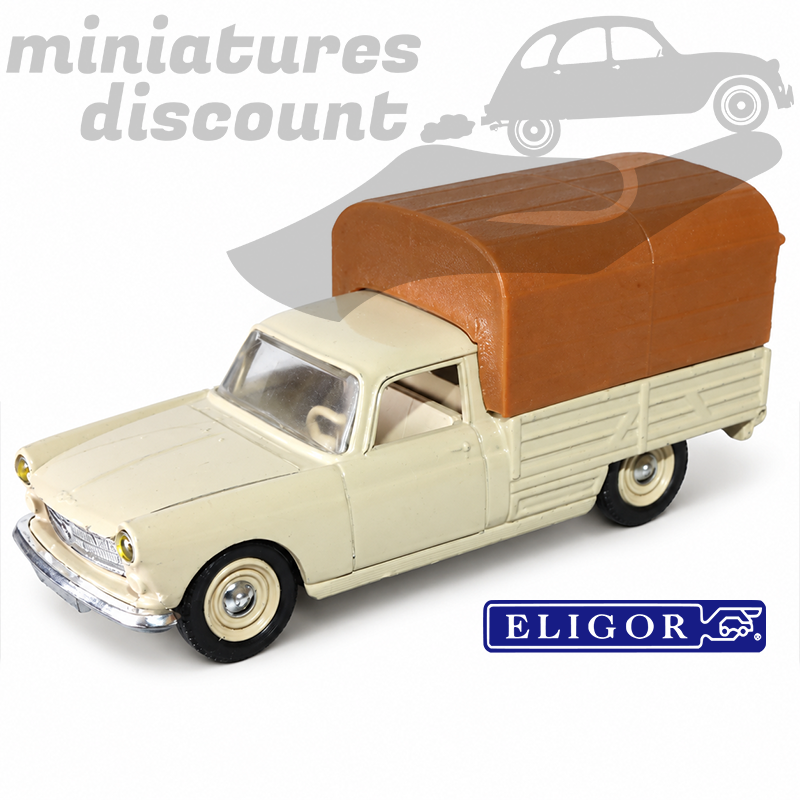PEUGEOT 404 PICK-UP BACHE (BEIGE) - ELIGOR - 1/43ème en boite