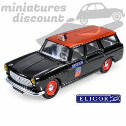 PEUGEOT 404 BREAK "TAXI G7" (NOIR) - ELIGOR - 1/43ème en boite