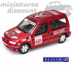 CITROËN BERLINGO RAID PARIS-MOSCOU (ROUGE FONCÉ) - ELIGOR - 1/43ème en boite