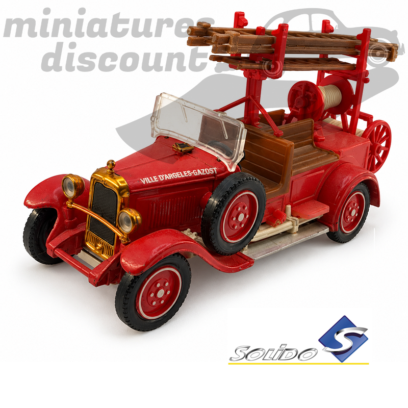 CITROËN C4F DES POMPIERS ARGELES-GAZOST (ROUGE) - SOLIDO - 1/43ème en boite