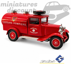 CITROËN C4F CITERNE DES POMPIERS (ROUGE) - SOLIDO - 1/43ème en boite