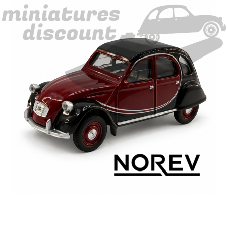 CITROËN 2CV CHARLESTON (ROUGE FONCÉ) - NOREV - 3inch en boite