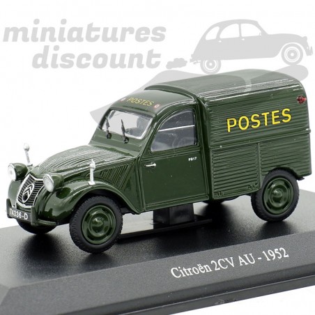 CITROËN 2CV AU 1952 LA POSTE (VERT FONCÉ) - 1/43ème en boite