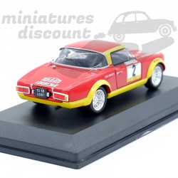 FIAT 124 ABARTH RALLYE DU PORTUGAL 1974 N°2 (ROUGE) - 1/43ème en boite