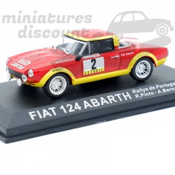 FIAT 124 ABARTH RALLYE DU PORTUGAL 1974 N°2 (ROUGE) - 1/43ème en boite