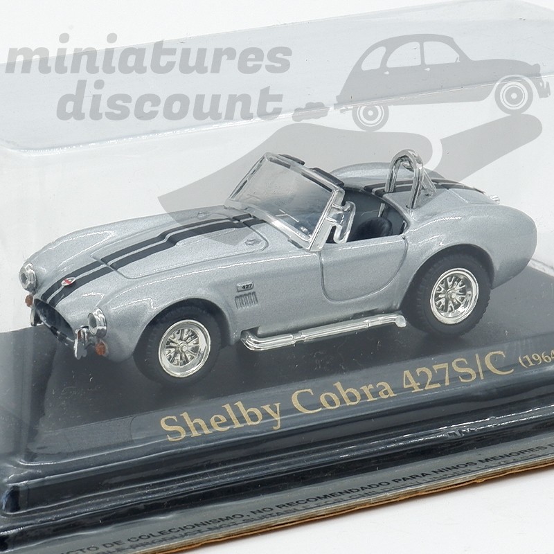 SHELBY COBRA 427S/C DE 1964 (GRIS) - 1/43ème sur socle