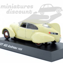 PEUGEOT 402 ANDREAU (BEIGE) - 1/43ème sur socle