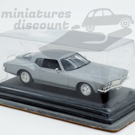 BUICK RIVIERA GS DE 1971 (GRIS) - 1/43ème sur socle