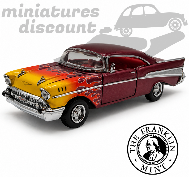 CHEVROLET BEL AIR 1957 HOT ROD (MULTICOLORE) - FRANKLIN MINT - 1/43ème en boite