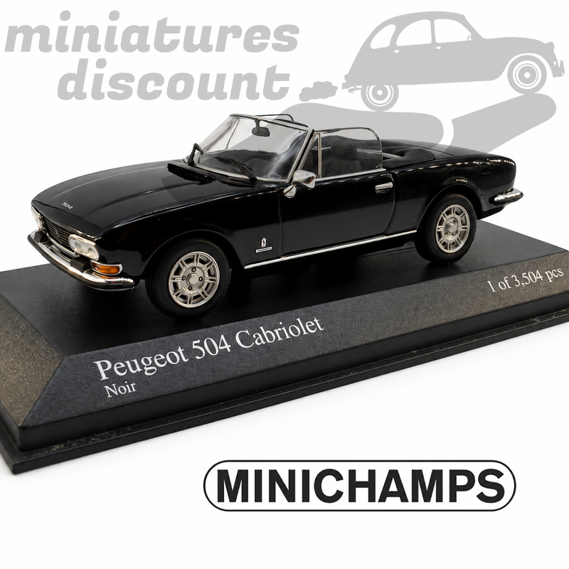 Peugeot 504 Cabriolet - MINICHAMPS - 1/43ème en boite