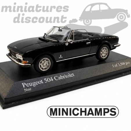 Peugeot 504 Cabriolet - MINICHAMPS - 1/43ème en boite