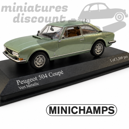 Peugeot 504 Coupé (vert) - MINICHAMPS - 1/43ème en boite