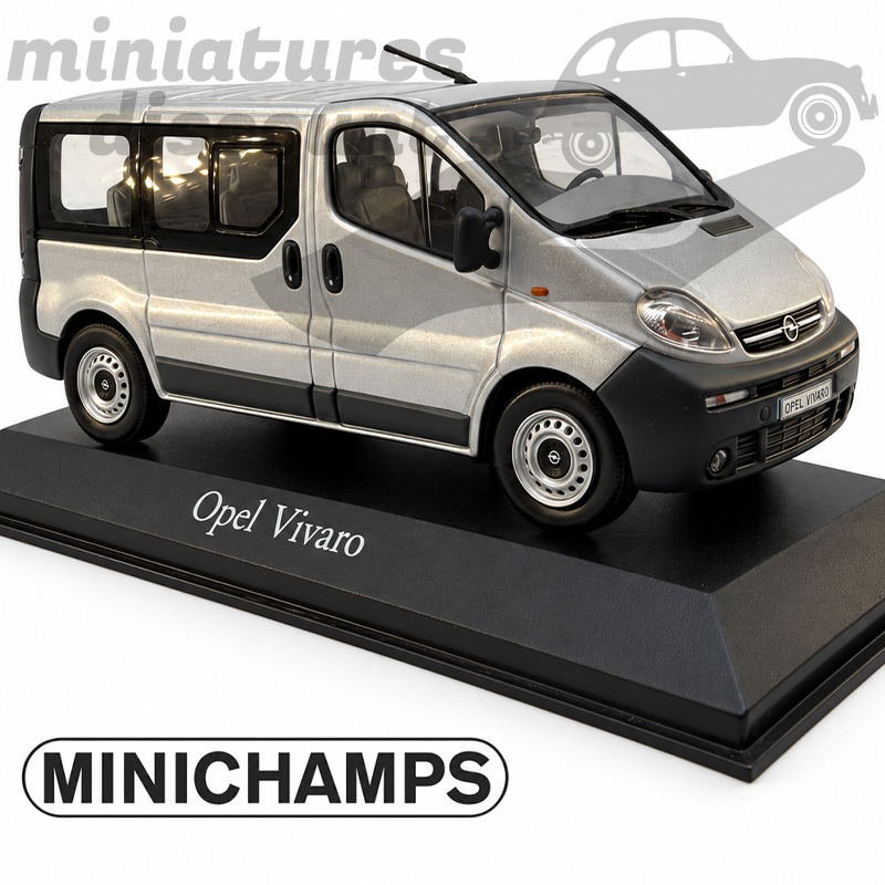 Opel Vivaro Vitré (Gris) - MINICHAMPS - 1/43ème en boite