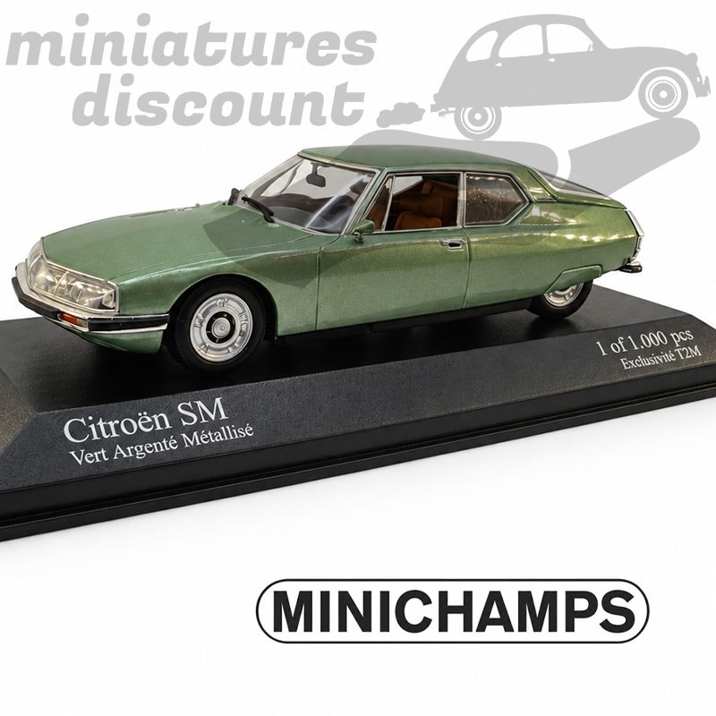 Citroën SM de 1970 (vert) - MINICHAMPS - 1/43ème en boite