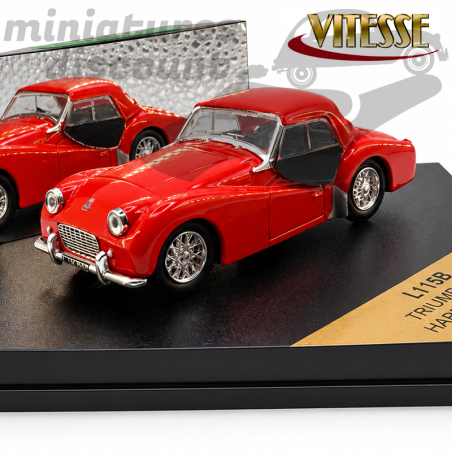 TRIUMPH TR3 Hard Top de 1956 - VITESSE (ROUGE) - 1/43ème en boite