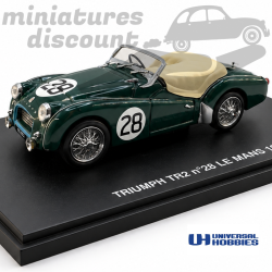 TRIUMPH TR2 N°28 Le Mans de 1955 - VITESSE (Vert) - 1/43ème en boite