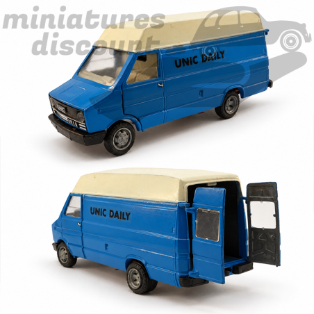 Fourgon UNIC IVECO DAILY (Bleu) - Old-Cars - 1/43ème sans boite