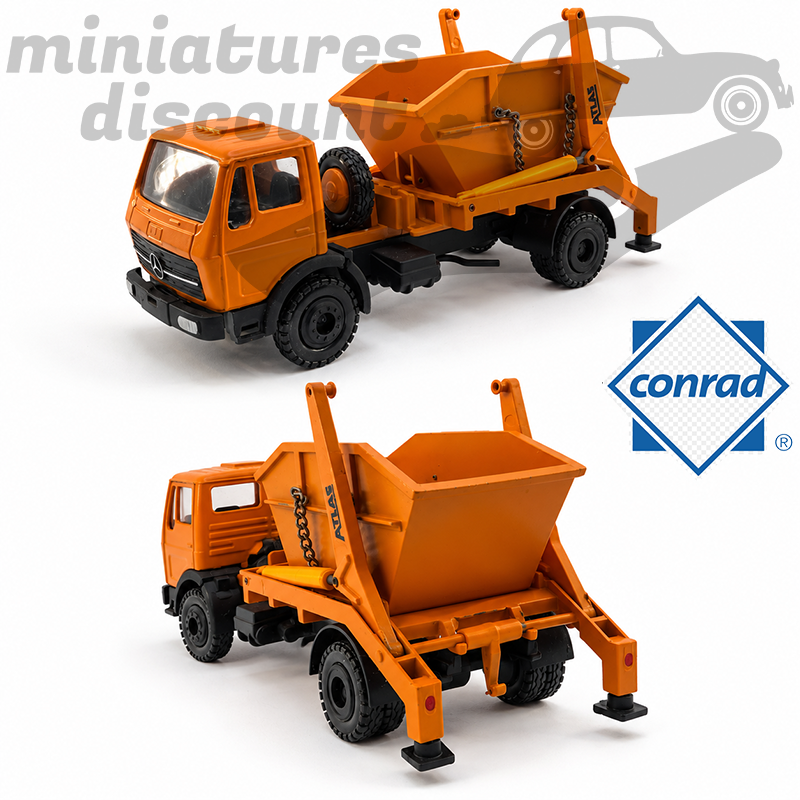 CONRAD - Camion Mercedes Travaux Publics Benne Atlas  - 1/50ème en boite