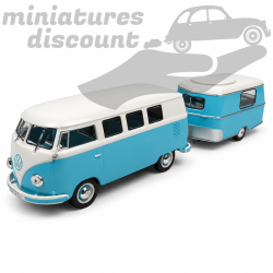 Volkswagen Combi T1 avec sa caravane - 1/43ème en blister