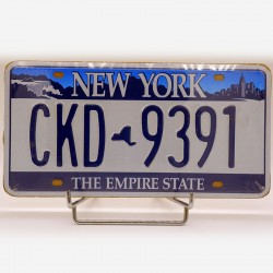 Reproduction plaque immatriculation Americaine "New York"