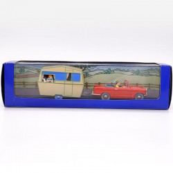 La Triumph Herald et sa caravane , de L'île noire - 1/43ème en boite