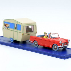 La Triumph Herald et sa caravane , de L'île noire - 1/43ème en boite