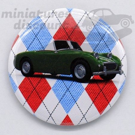 Austin Healey Frog (vert anglais) - Magnet Déco/Vintage