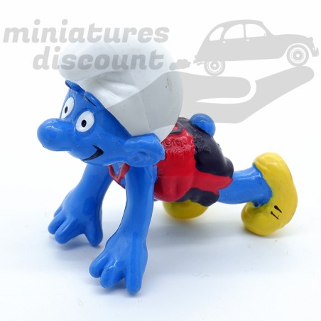 Figurine Schtroumpf Coureur - Schleich - Germany Peyo.