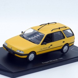 PEUGEOT 405 BREAK 1987 LA POSTE (JAUNE) - 1/43ème sous blister