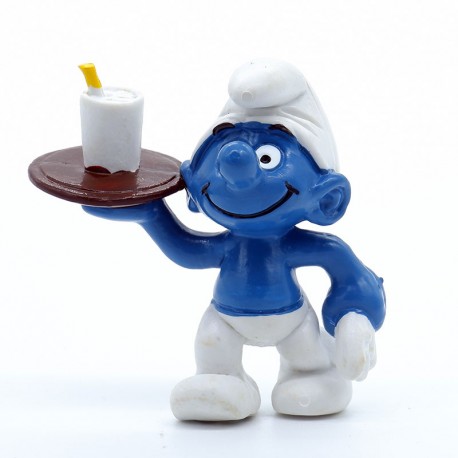 Figurine Schtroumpf - Schleich - Schtroumpf Serveur - Germany Pevo. Figurine Schtroumpf - Schleich - Schtroumpf Serveur - Germany Pevo.