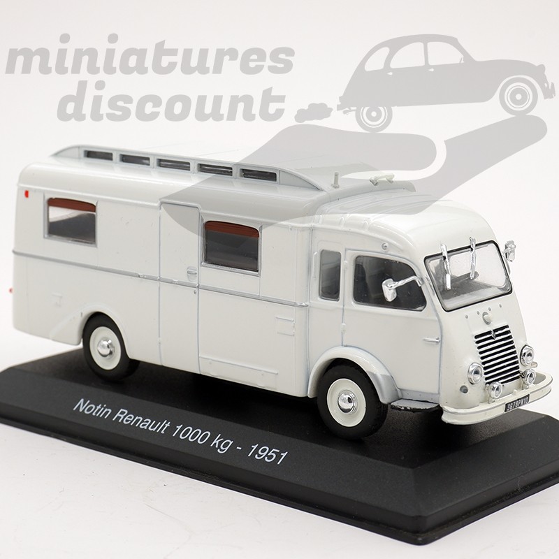 CAMPING-CAR RENAULT NOTIN 1000KG 1951 (BLANC) - 1/43ème sous blister