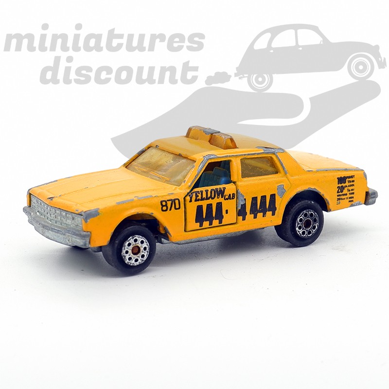 CHEVROLET IMPALA TAXI (JAUNE) - MAJORETTE - 1/69ème en boite