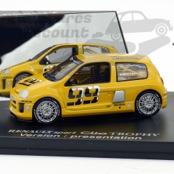 RENAULT CLIO SPORT TROPHY (JAUNE FONCÉ) - UNIVERSAL HOBBIES - 1/43ème en boite