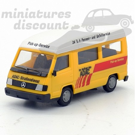 MERCEDES BENZ 100D "BUS ADAC" (JAUNE) - HERPA - 1/87ème en boite