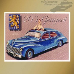 Peugeot 203 (bleu) - Carte...