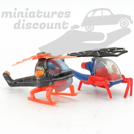 Lot Deux Hélicoptère Batman & Spiderman - Corgi Junior
