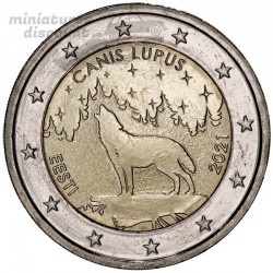 2 Euros Estonie 2021 Loup -...