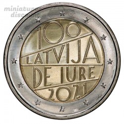 2 Euros Lettonie 2021 -...