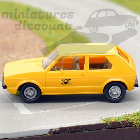 Volkswagen Golf (Jaune) - Wiking - 1/87ème en boite