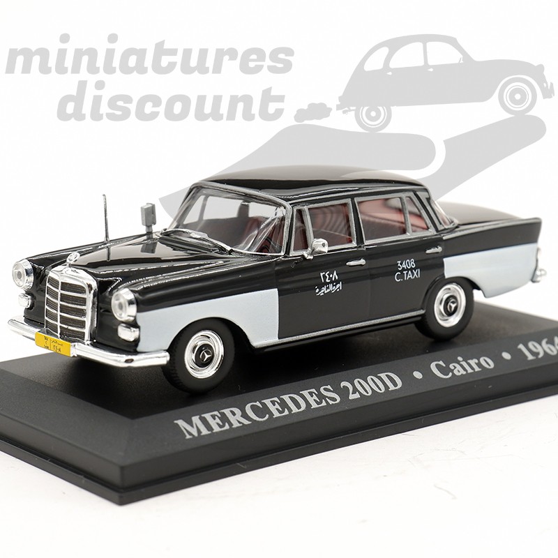 TAXI MERCEDES 200D (NOIR) - 1/43ème en boite