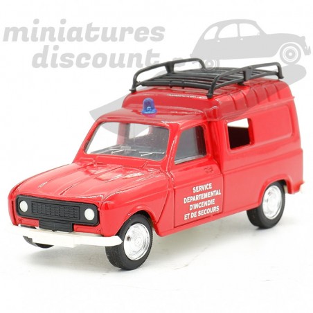 Renault 4L Pompiers Fourgonnette - Solido - 1/43ème sous blister