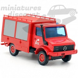MERCEDES UNIMOG (ROUGE) - SOLIDO - 1/50ème sous blister