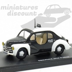 RENAULT 4CV POLICE (BLANC ET NOIR) - 1/43ème en boite