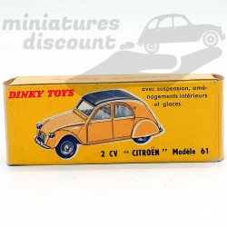 Miniature Citroën 2CV modèle 61 Dinky Toys 1/43 avec boîte d’origine